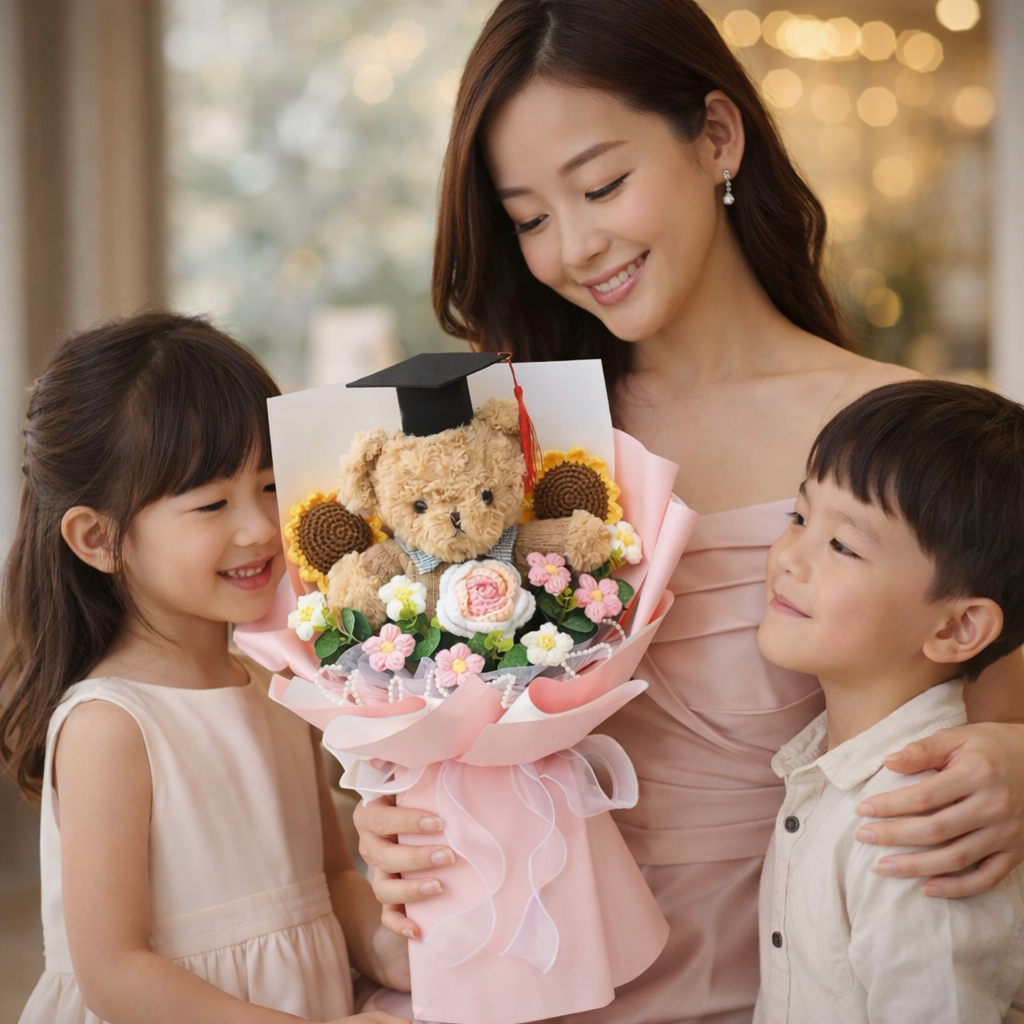 Scholar's Petal Parade | Crochet Flower Bouquet
