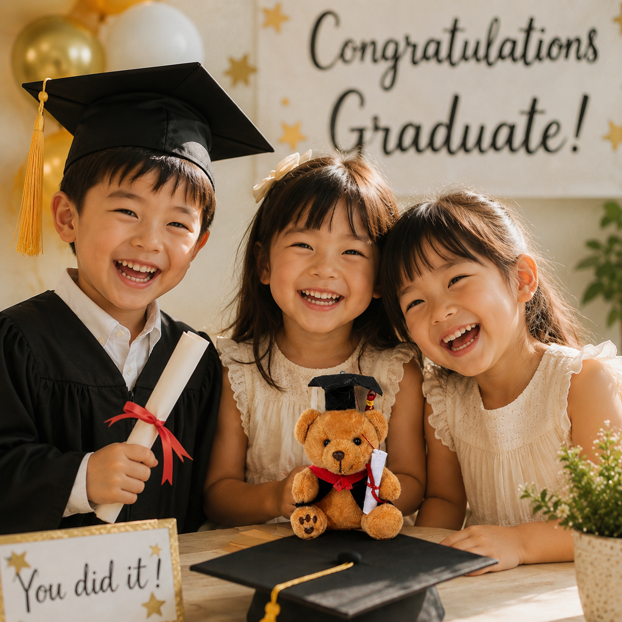 Graduation Bear Topper
