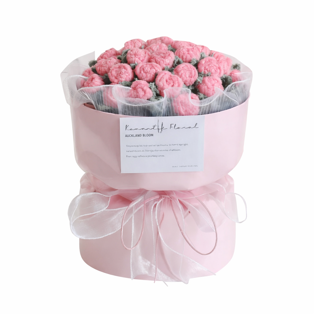 Blush Keepsake | Crochet Flower Bouquet