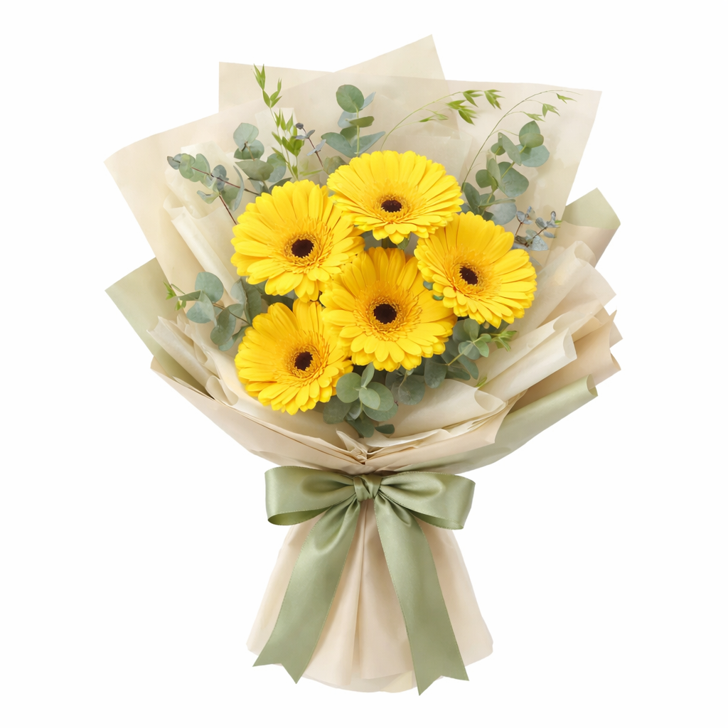 Lemon Daydream (Roses, Baby's Breath) | Fresh Bouquet