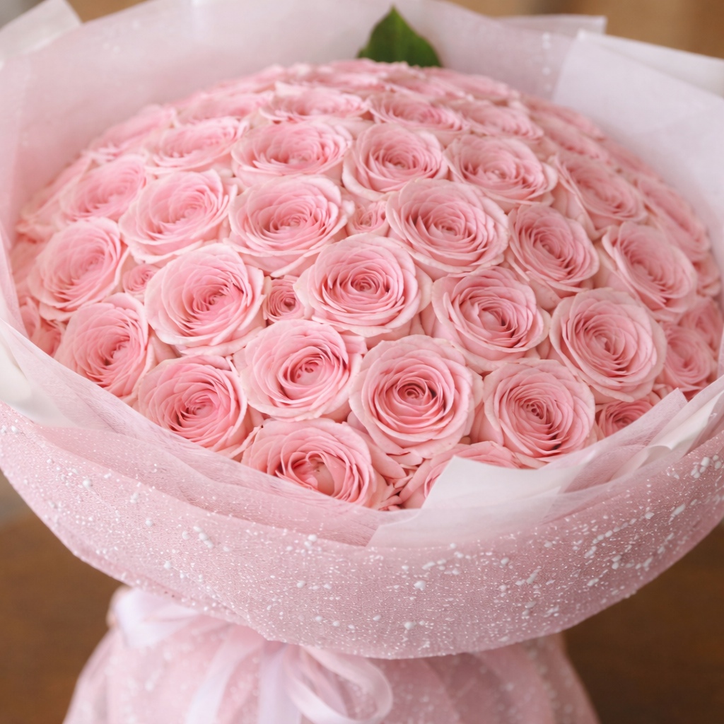 Blush Cascade (Roses) | Fresh Bouquet