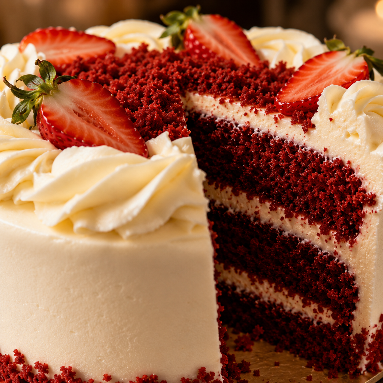 Cream Cheese Red Velvet Cake