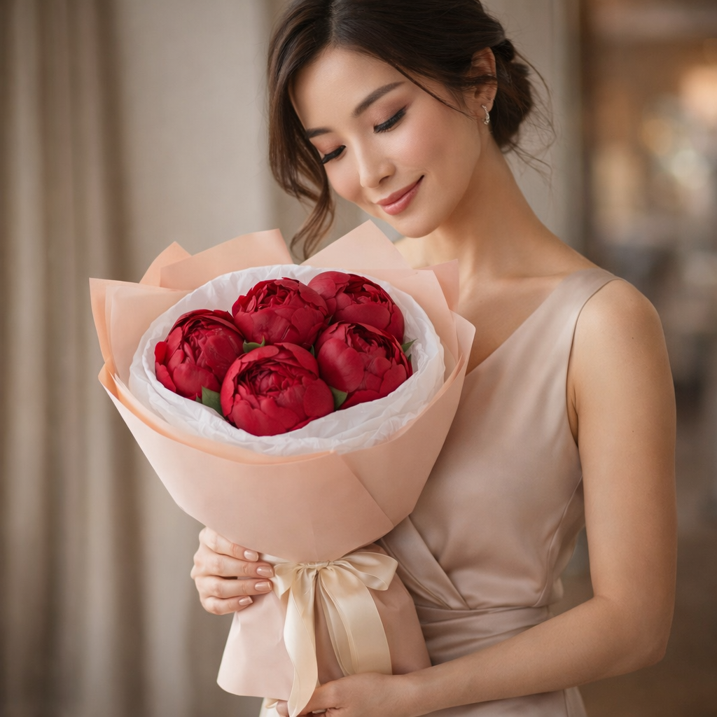 Ruby Sonata (Peonies) | Fresh Flower Bouquet