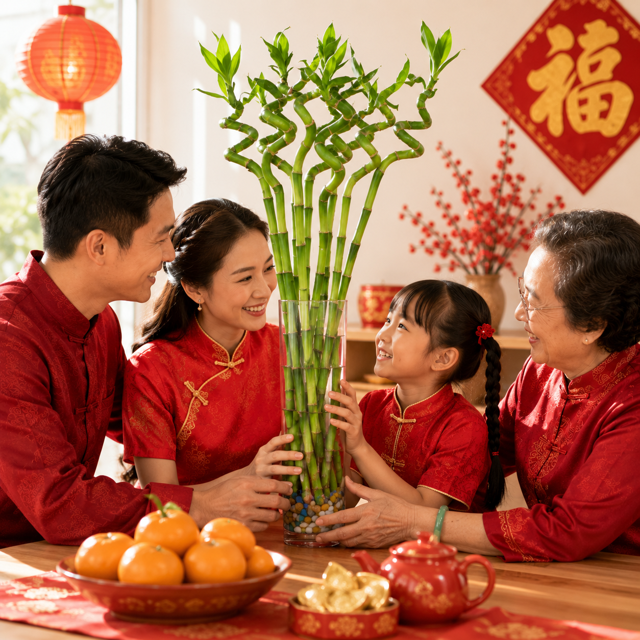 CNY Fresh Curly Bamboo | Office Plant