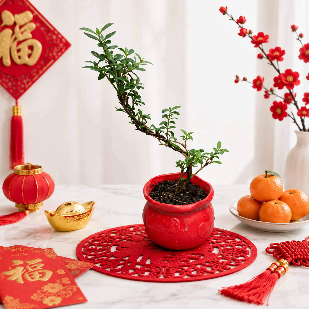 CNY Snowrose 雪玫瑰 | Office Plant