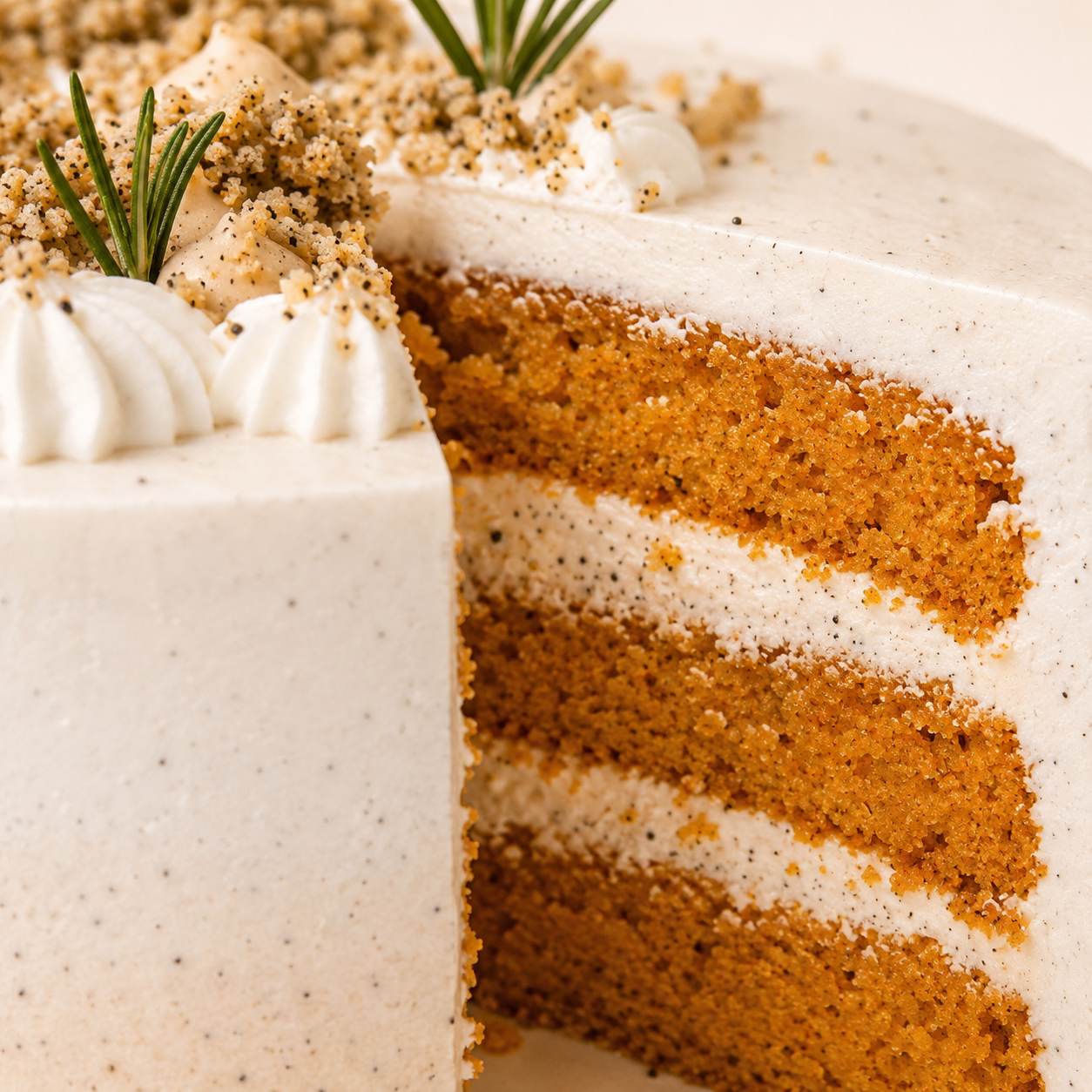 Thai Milk Tea Cake