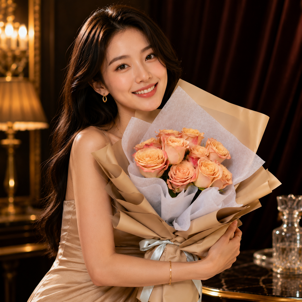 Mocha Velvet (Roses) | Fresh Flower Bouquet
