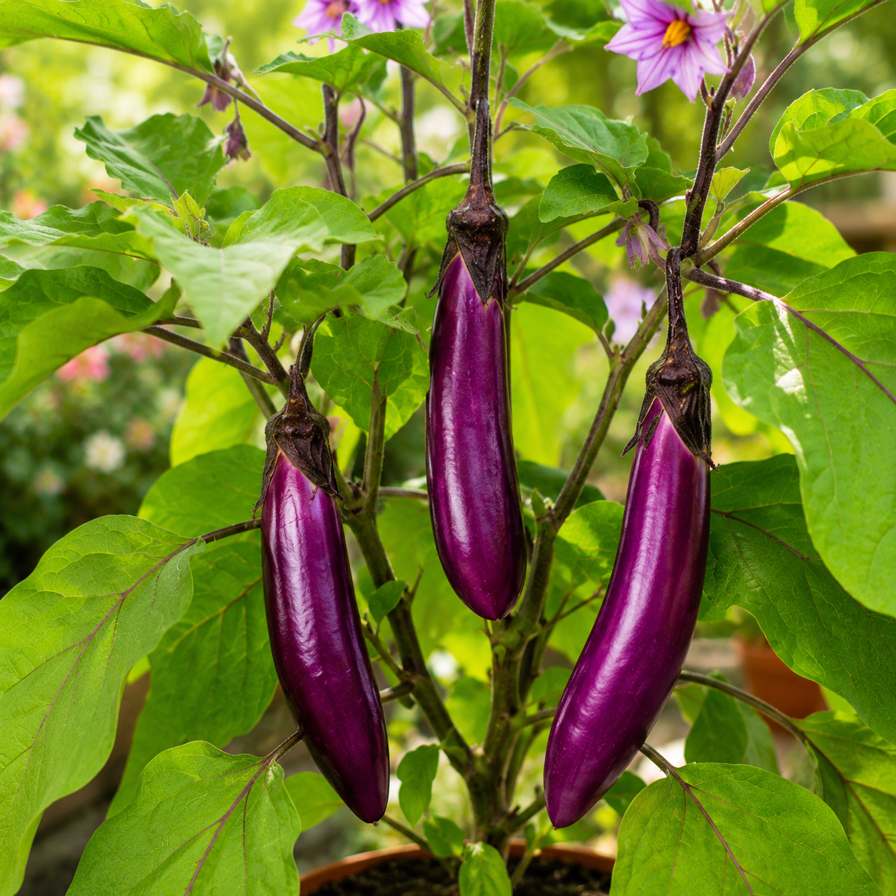 Brinjal Purple Eggplant | Gardening Plant
