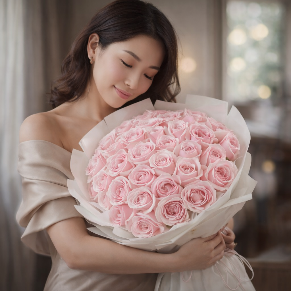 Blush Pink Sonata (Pink Roses) | Fresh Flower Bouquet