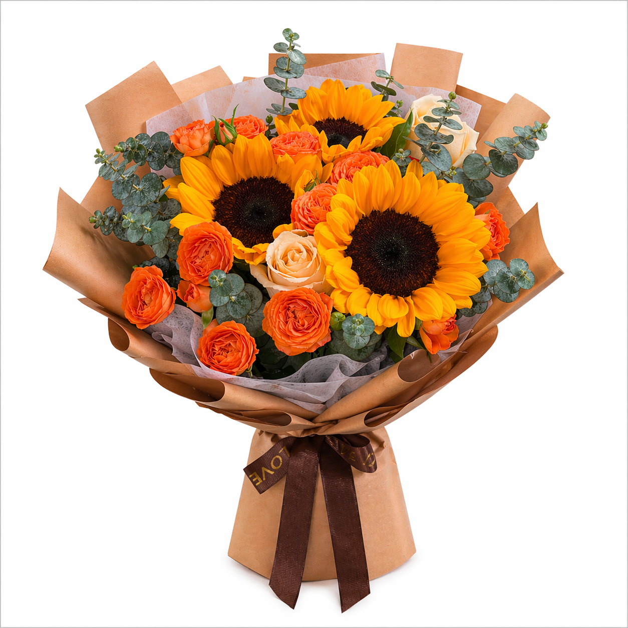 Sunbeam Orchard (Sunflowers, Roses) | Flower Bouquet