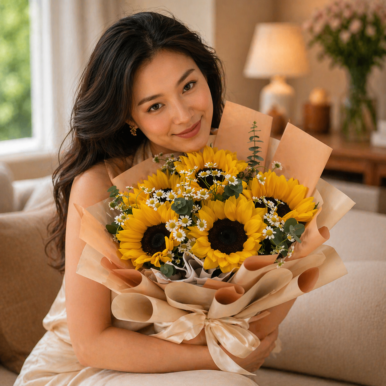 Morning Aura (Sunflowers, Chamomile) | Fresh Bouquet