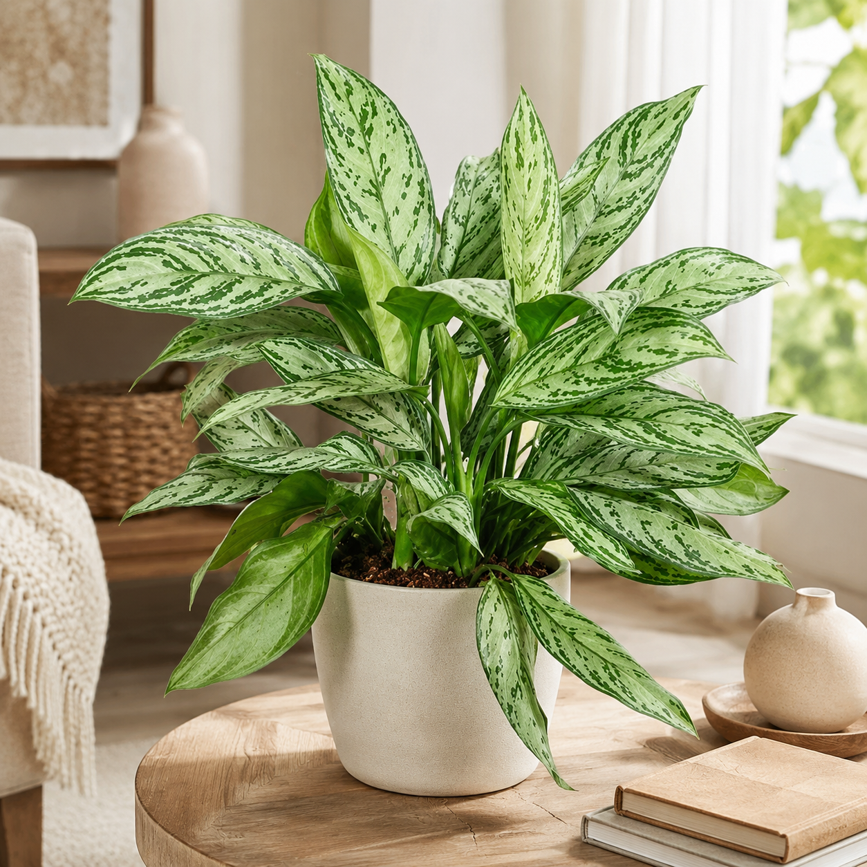 Aglaonema 'Snow White' | Home Plant