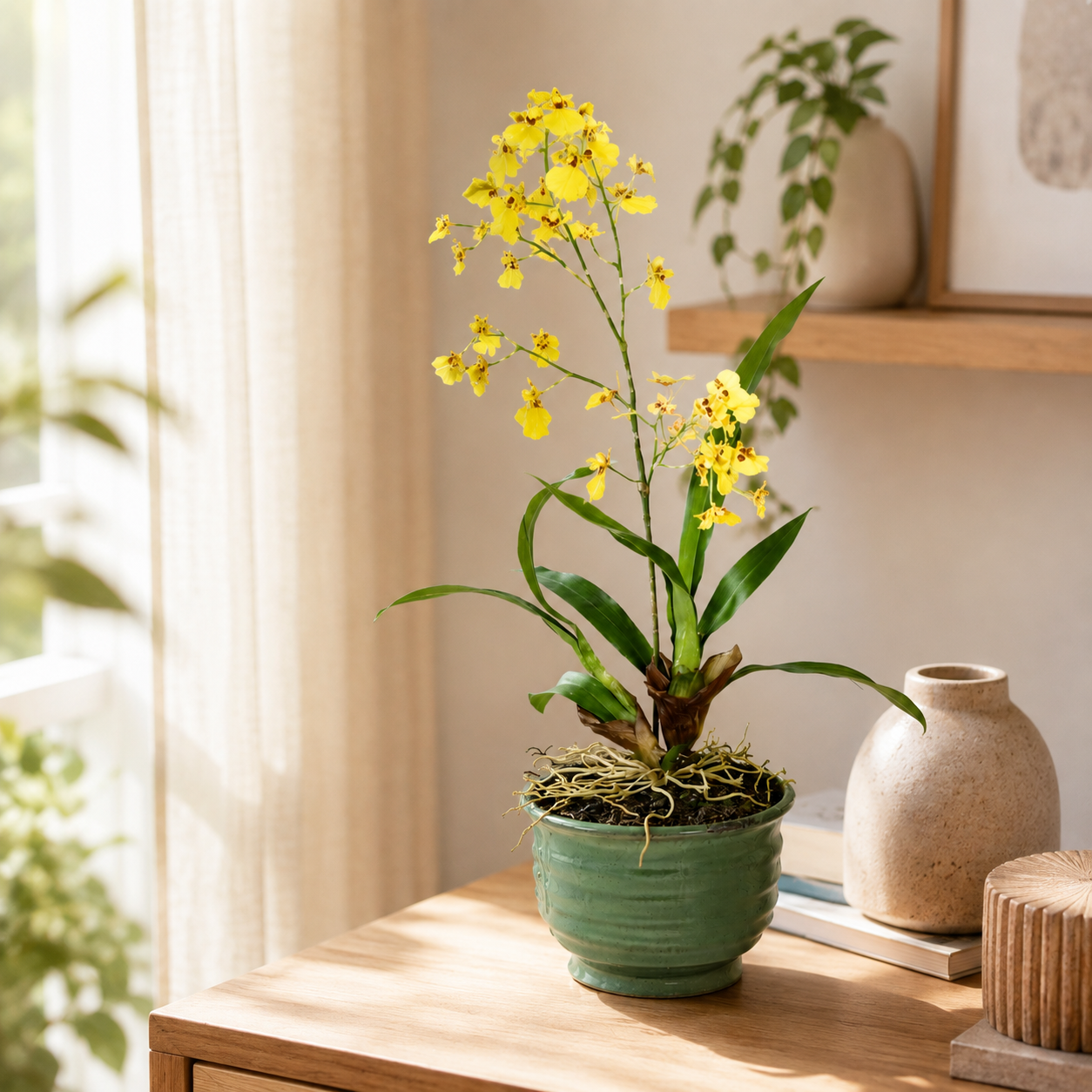 Onicidium Yellow Dancing Orchids | Potted Plant