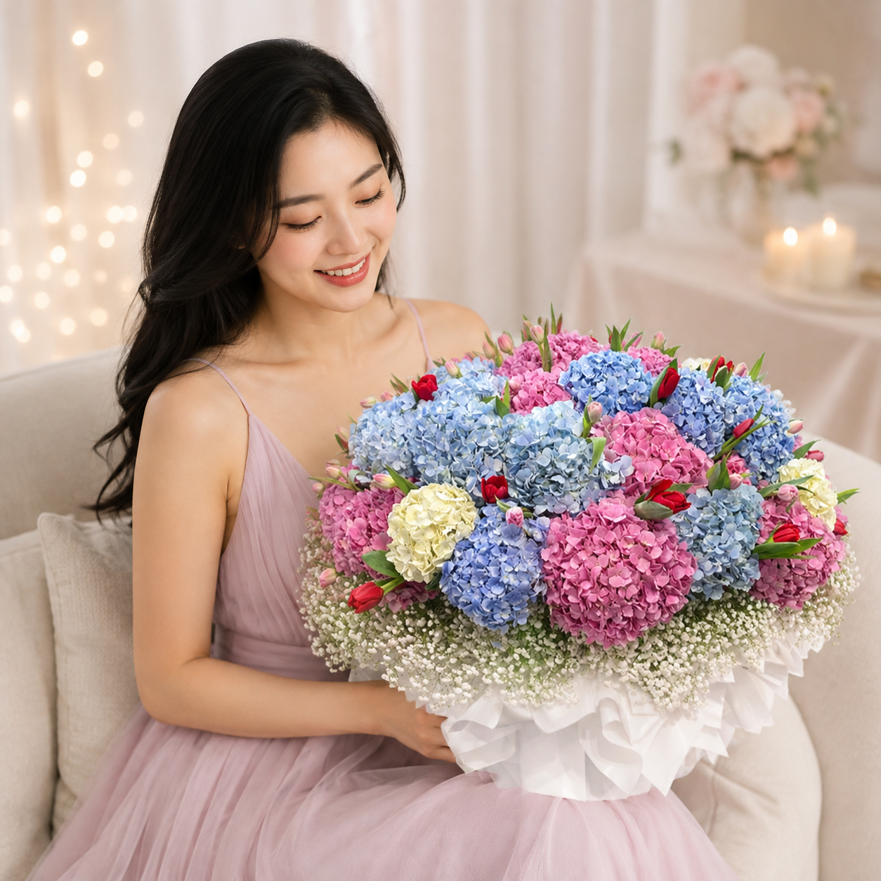Pastel Cloud Nine (Hydrangea) | CNY Flowers