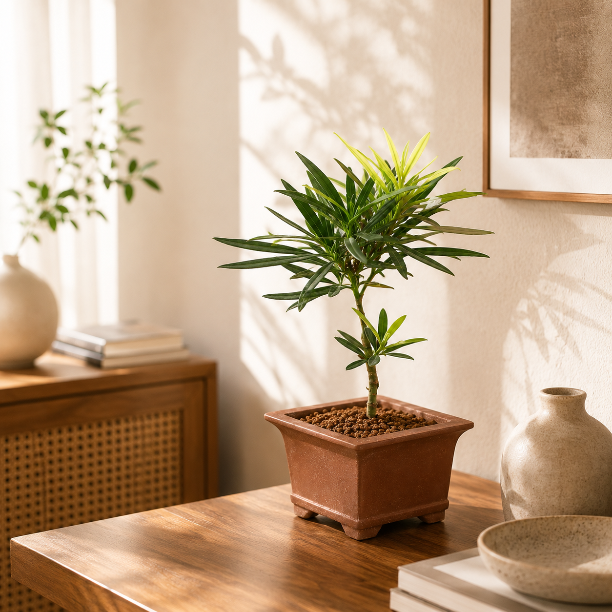 Podocarpus Stem (Ceramic Pot) | Indoor Plant