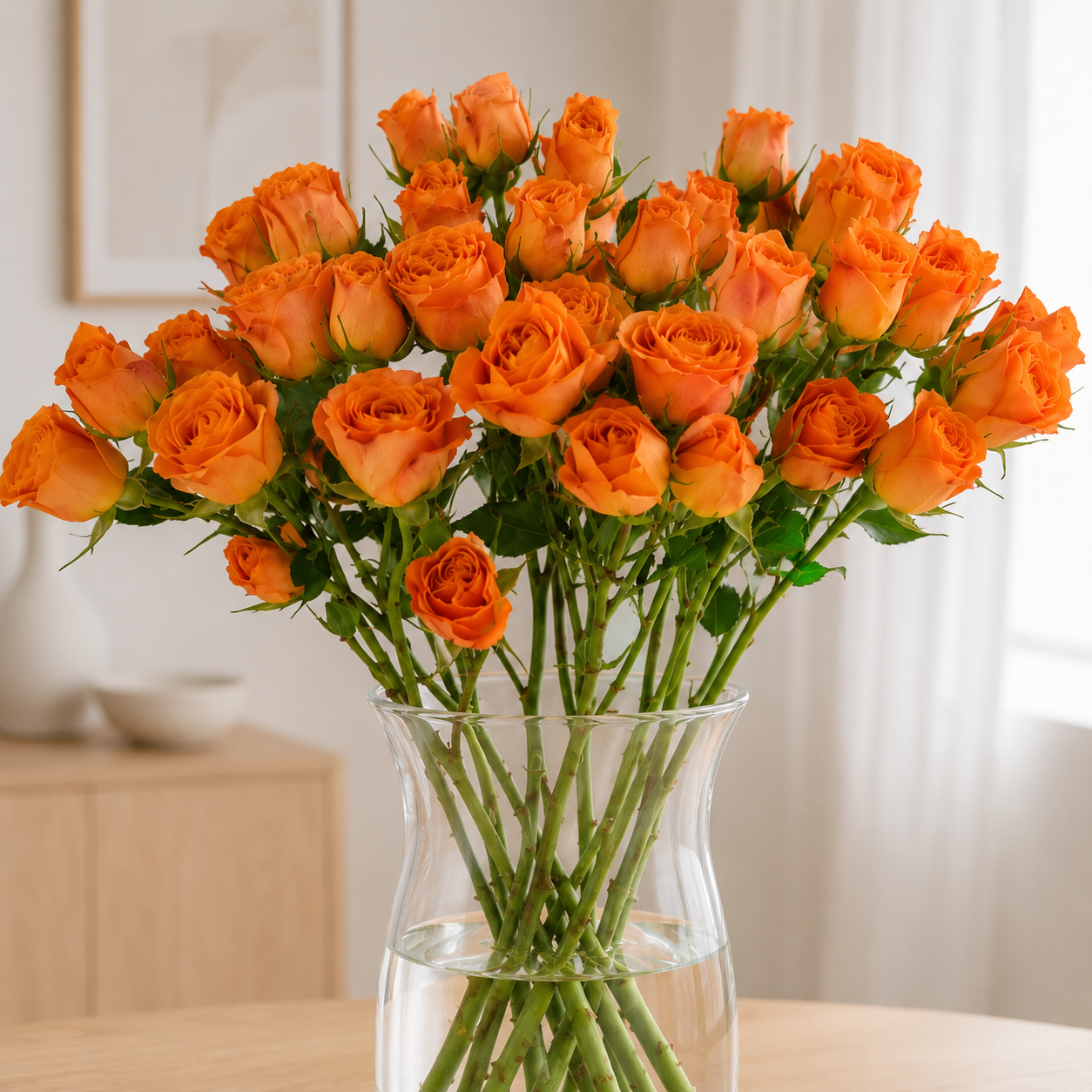 Rose Spray Orange
