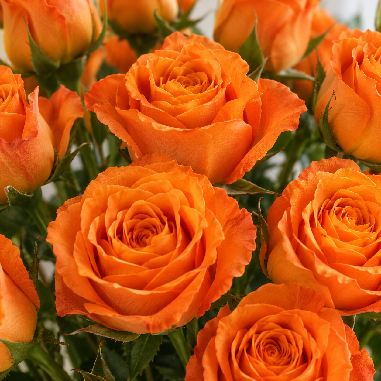 Rose Spray Orange