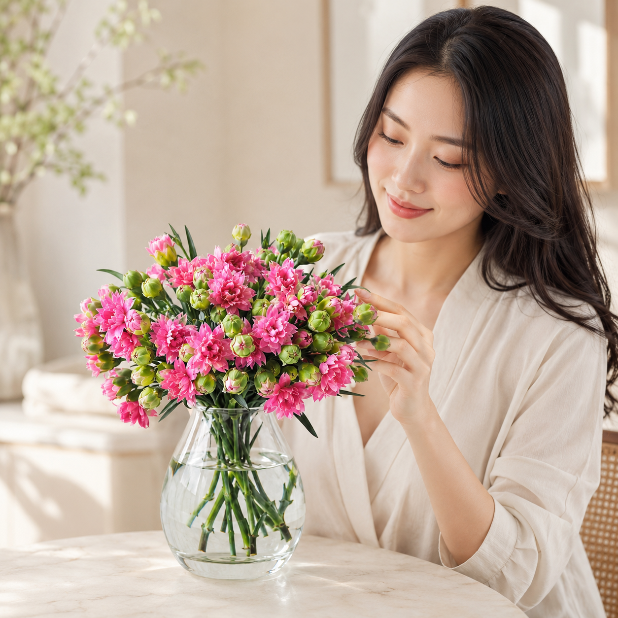 Carnation Spray Two Tone Pink | Wholesale Flowers