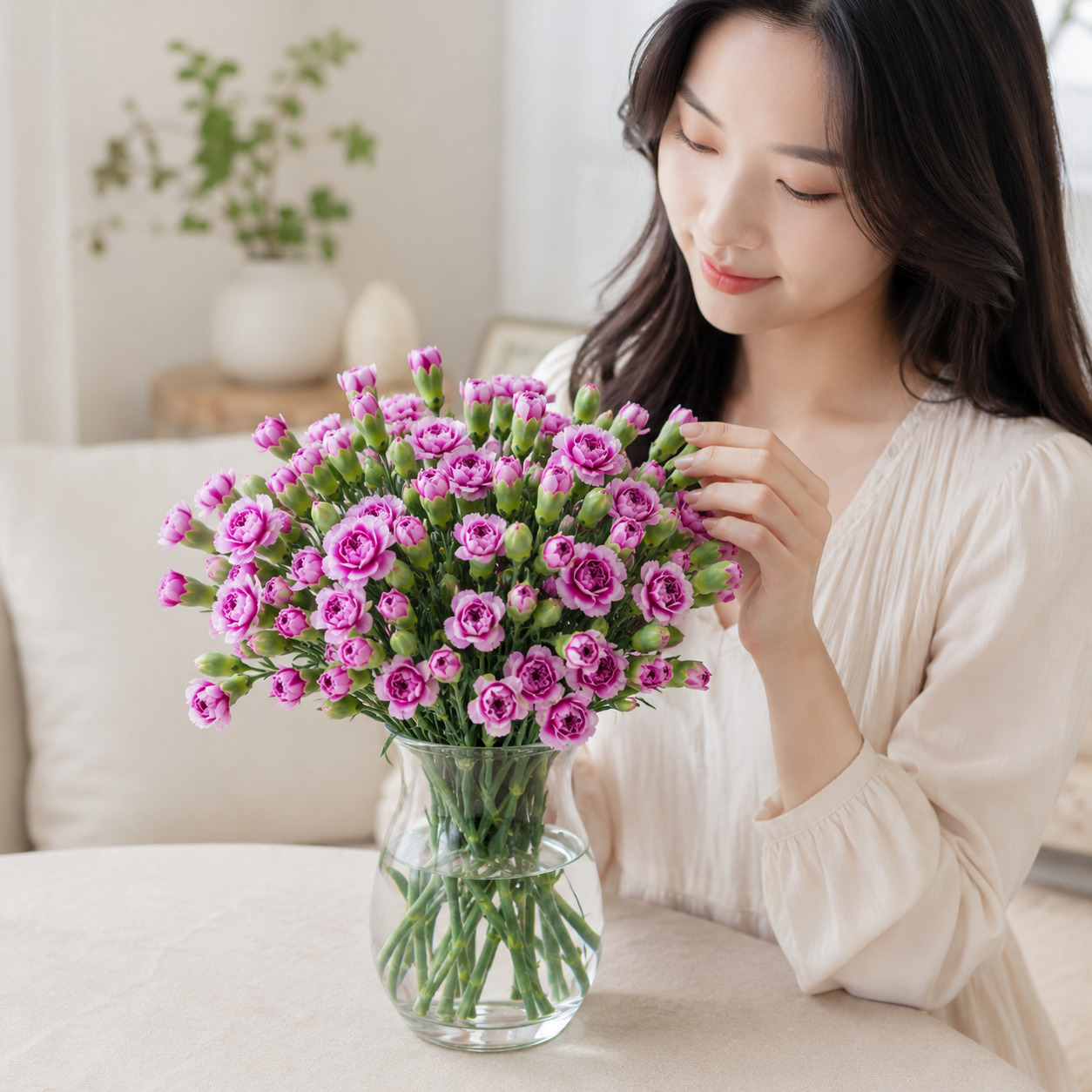 Carnation Spray Two Tone Purple | Wholesale Fresh Flowers