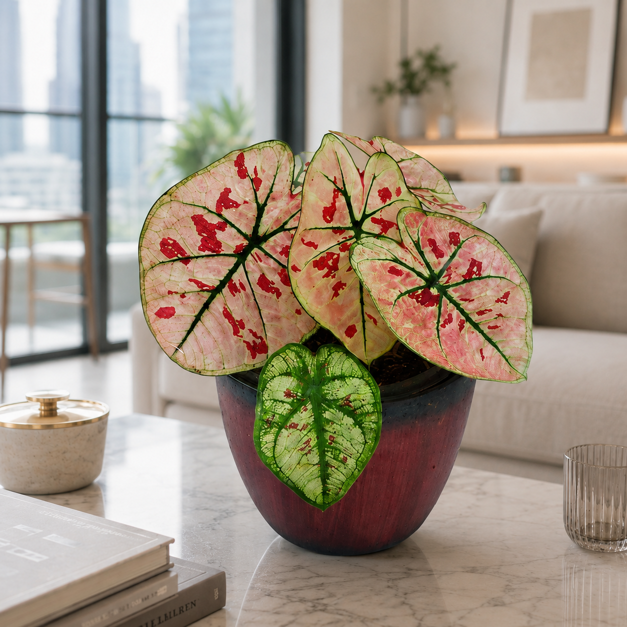 Caladium 'Strawberry Pink' | Plant