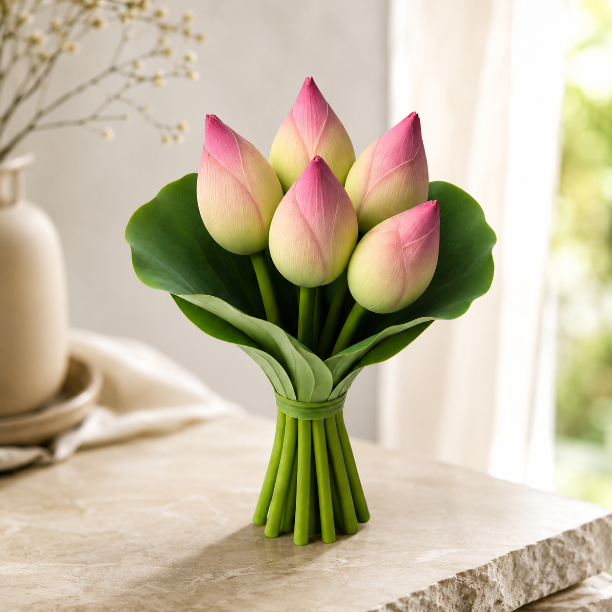 Lotus Embrace | Praying Flowers