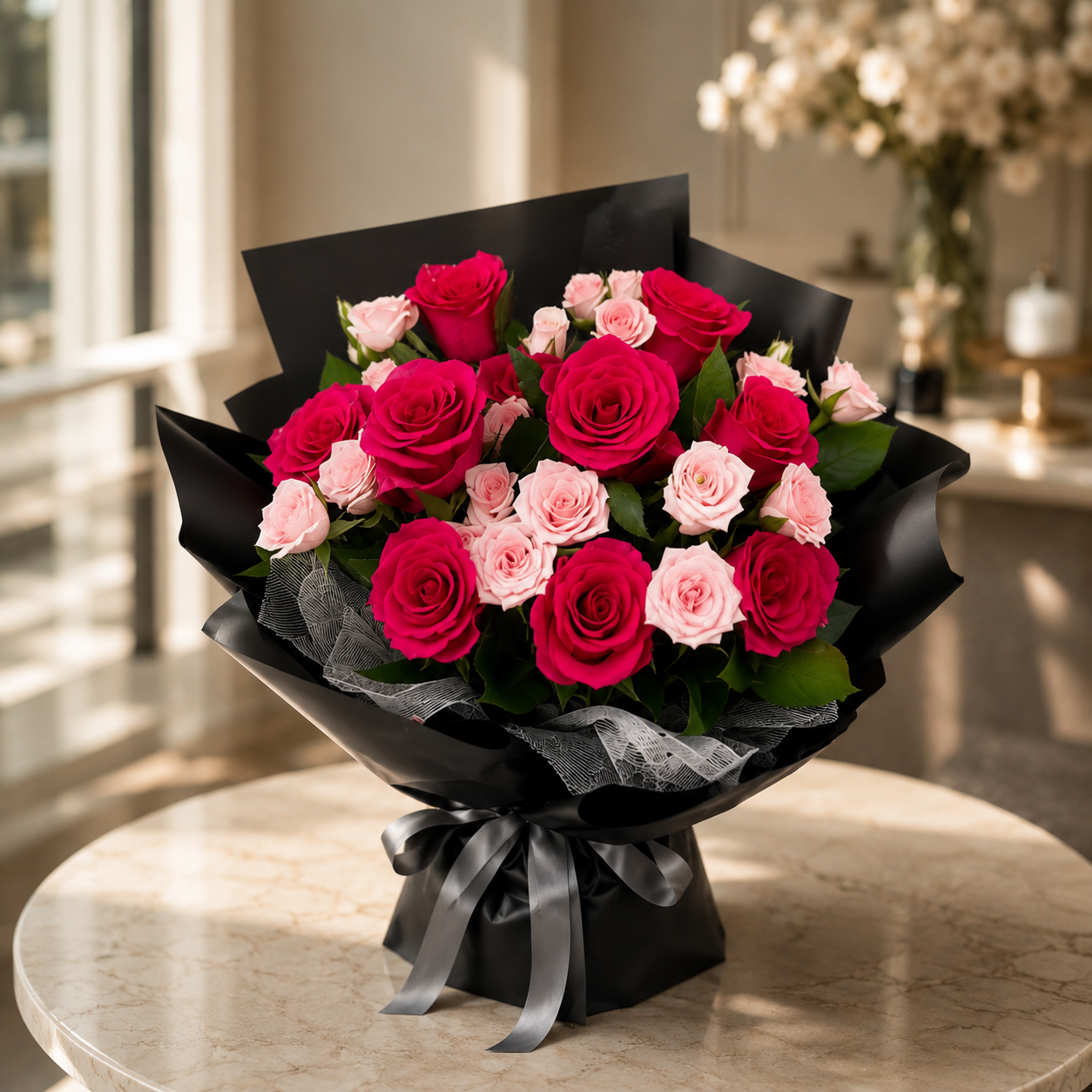 Blush Rhythm (Roses) | Fresh Flower Bouquet