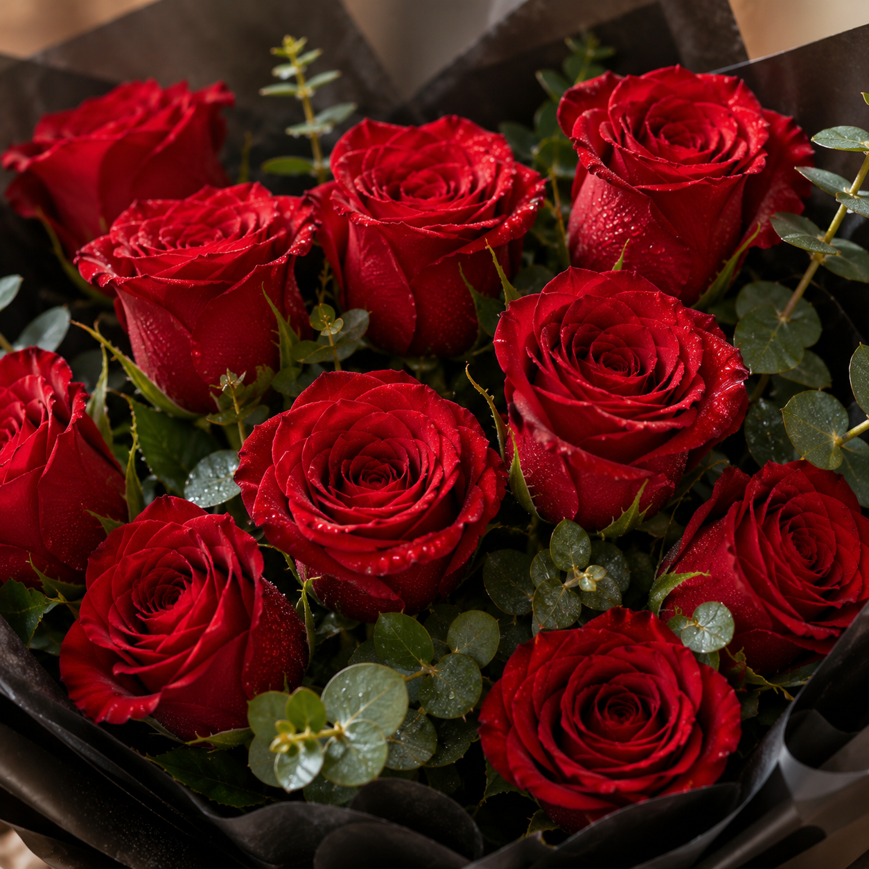 Crimson Reverie (Roses) | Fresh Bouquet