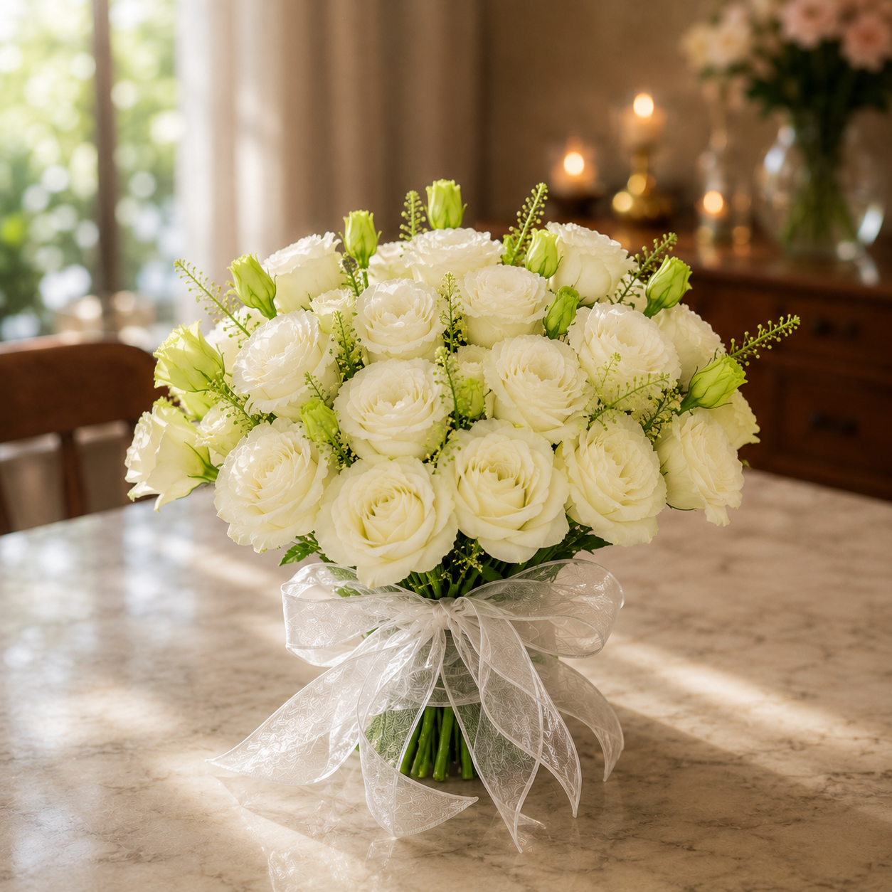 Ivory Lucent (Roses) | Fresh Flower Bouquet