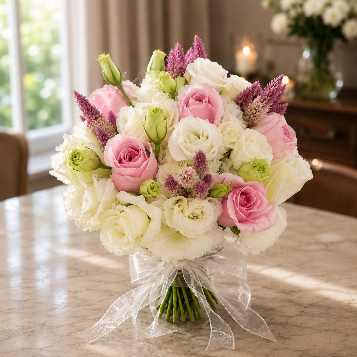 Bliss Vale (Roses, Celosia) | Fresh Flower Bouquet