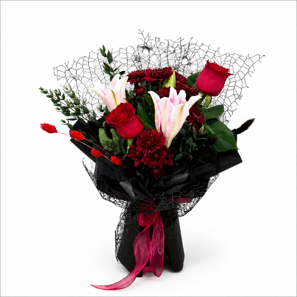 Midnight Grace (Rose, Lily) | CNY Flowers