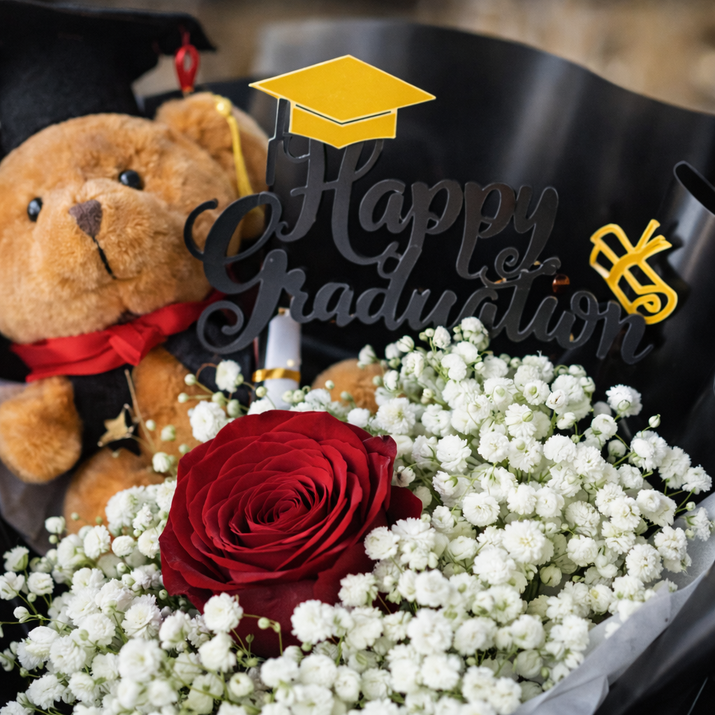 Class of Elegance (Roses, Baby's Breath) | Flower Bouquet