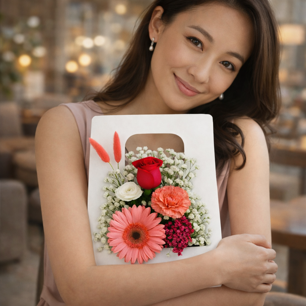 Coral Bloom (Gerbera, Carnation, Rose) | Bloom Box