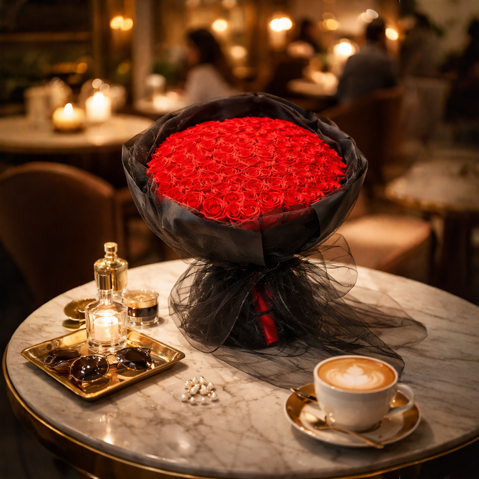Crimson Majesty (Red Roses) | 99 Roses Preserved Flower Bouquet