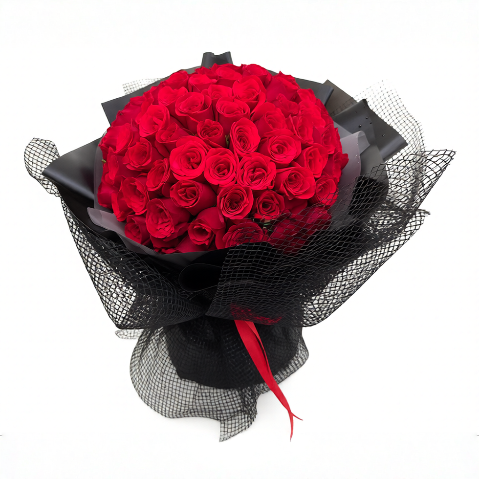 Crimson Paragon (99 Fresh Red Roses) | Fresh 99 Roses Flower Bouquet