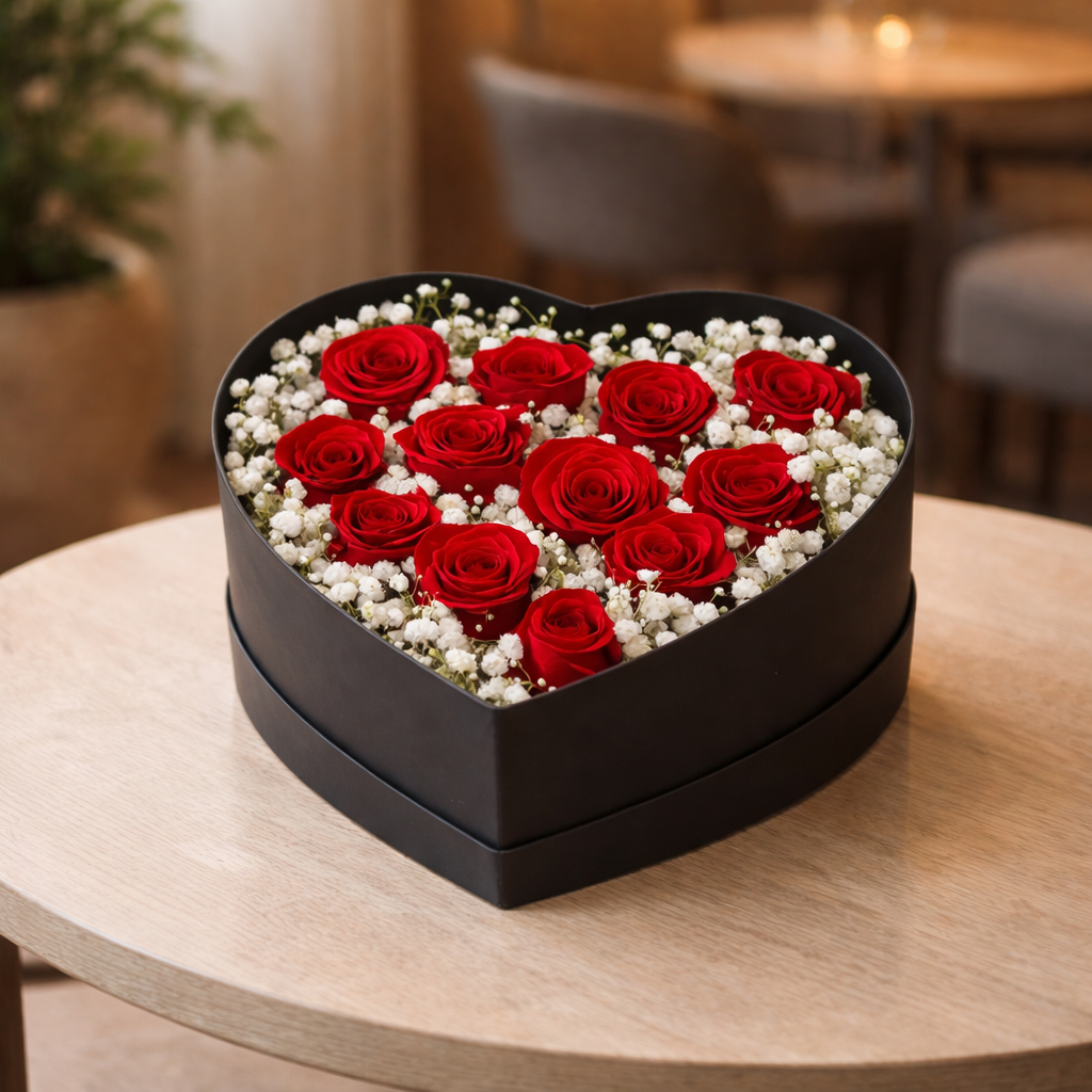 Crimson Promise (Roses, Baby's Breath) | Bloom Box