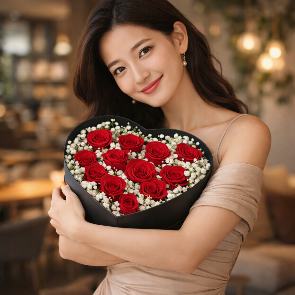 Crimson Promise (Roses, Baby's Breath) | Bloom Box