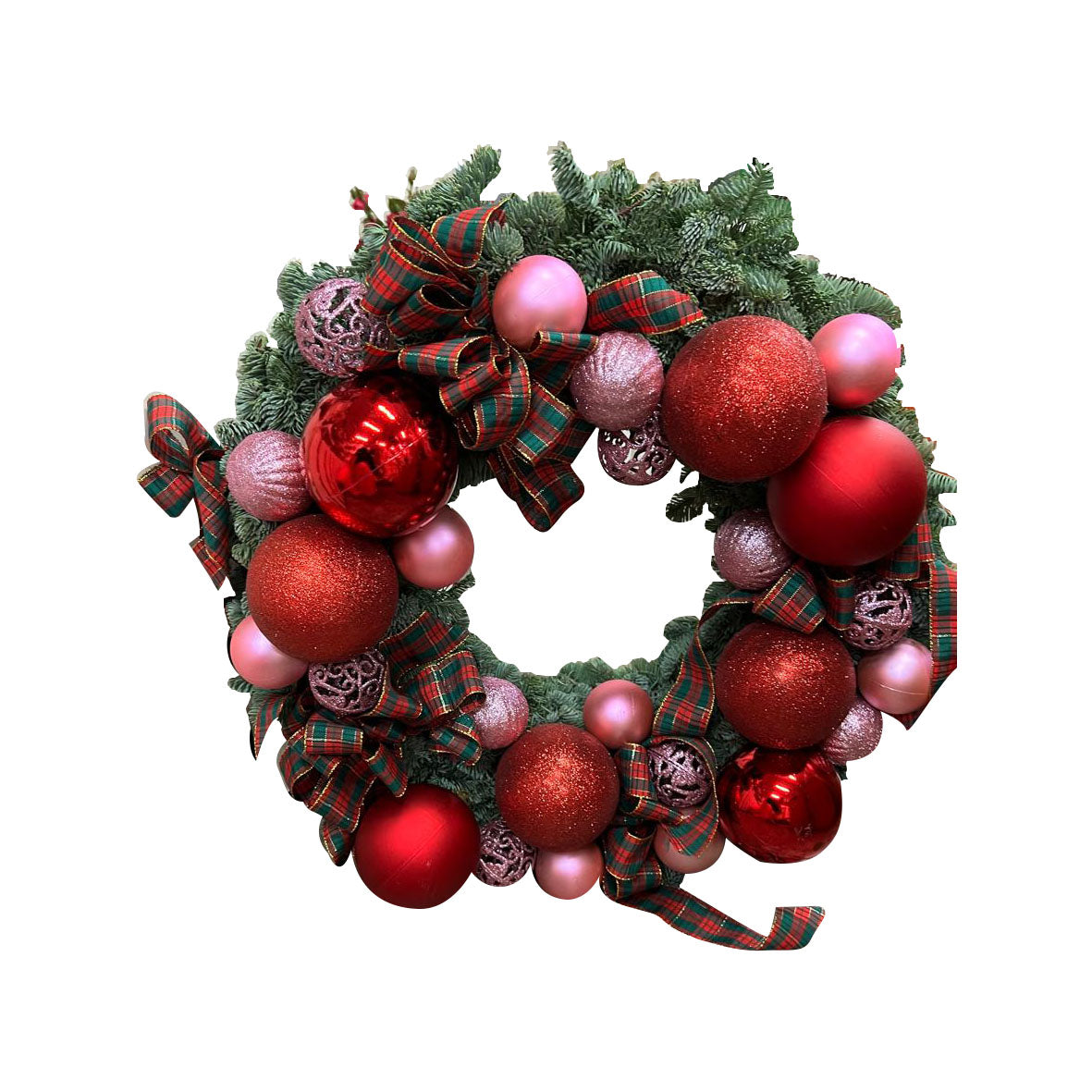 Crimson Frost Wreath