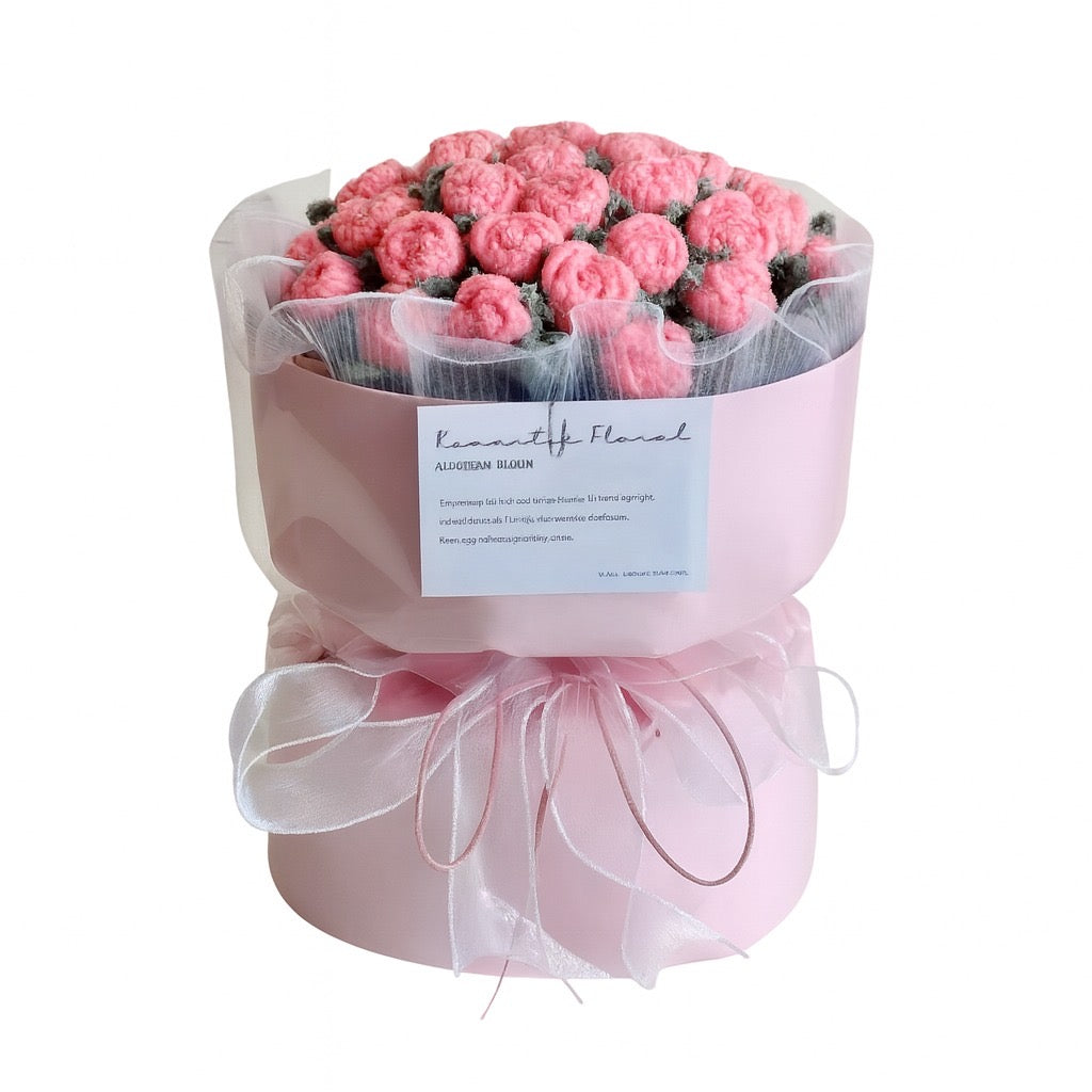 Sugarblush Keepsake | Crochet Bouquet