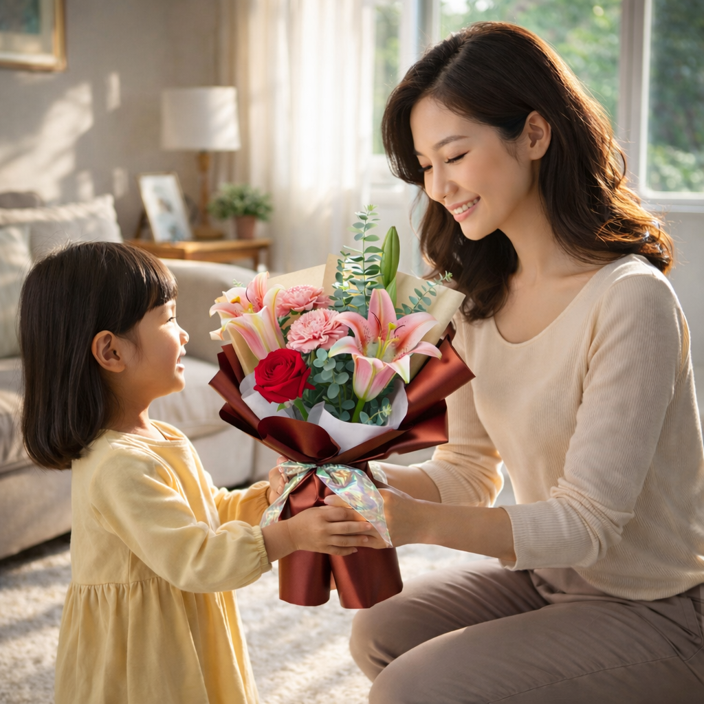 Elysian Touch (Carnation, Rose, Lily) | International Women's Day Flowers