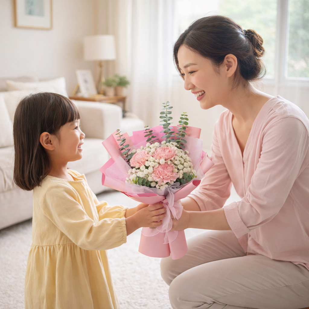 Luna Petaline (Carnation, Baby's Breath) | Mother's Day Flowers
