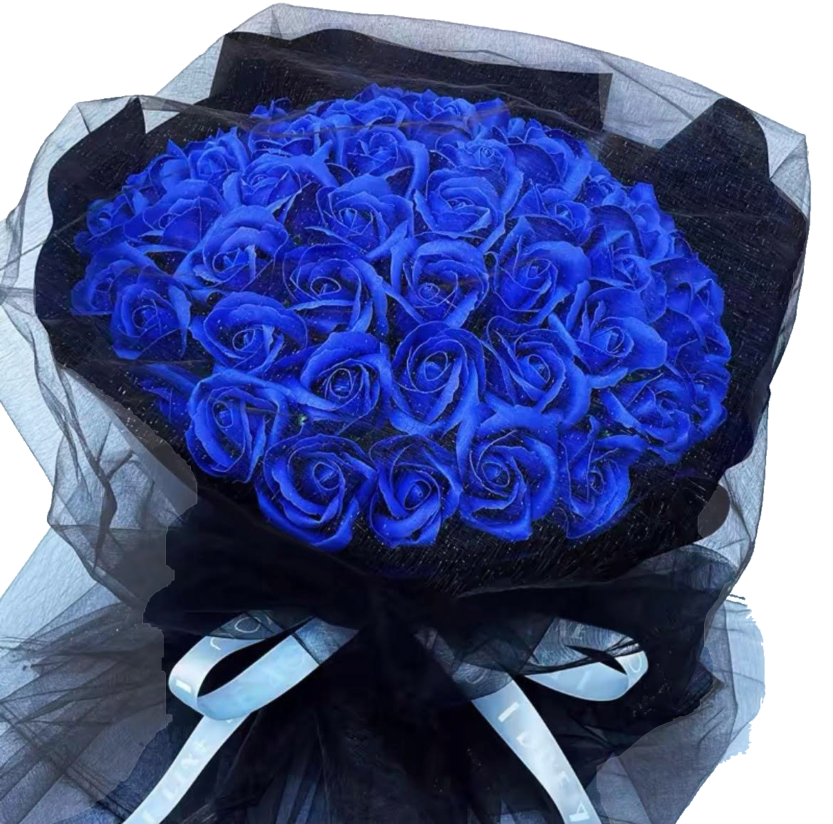 Midnight Sonata (Blue Roses) | 99 Roses Preserved Bouquet