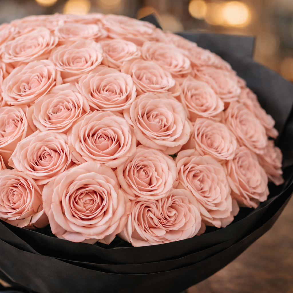 Mink Poise (Roses) | Fresh Flower Bouquet
