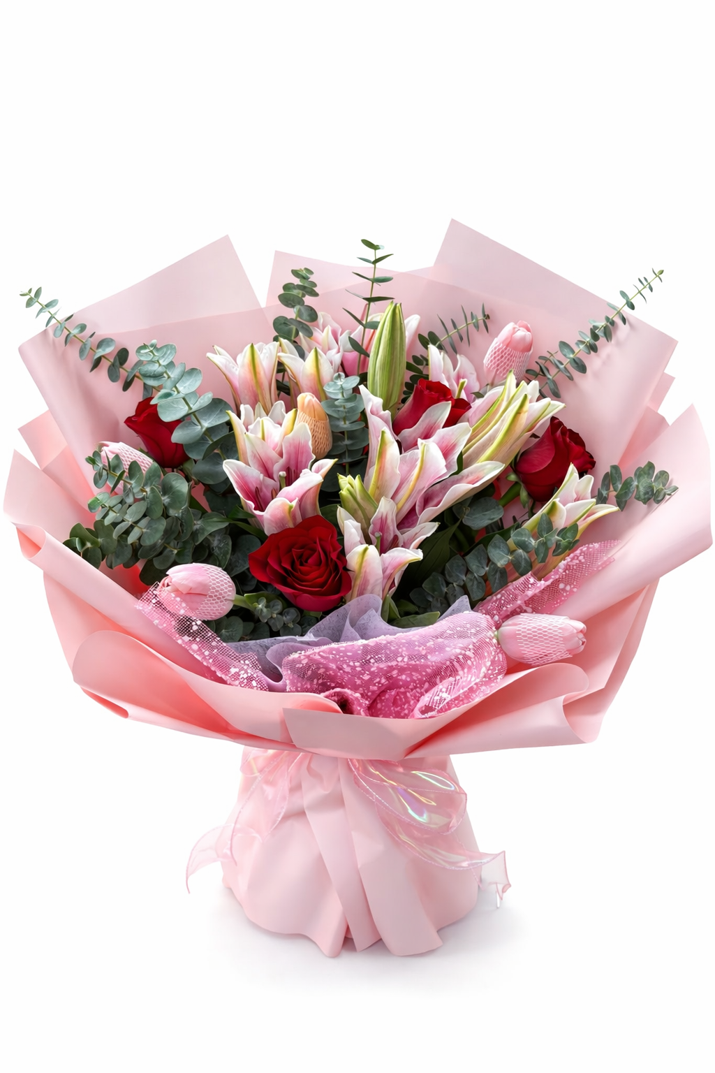 Rosé Serenade (Roses, Lilies) | CNY Flowers