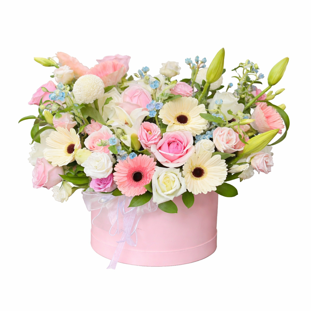 Springtime Serenade (Gerberas, Roses) | Gift Box