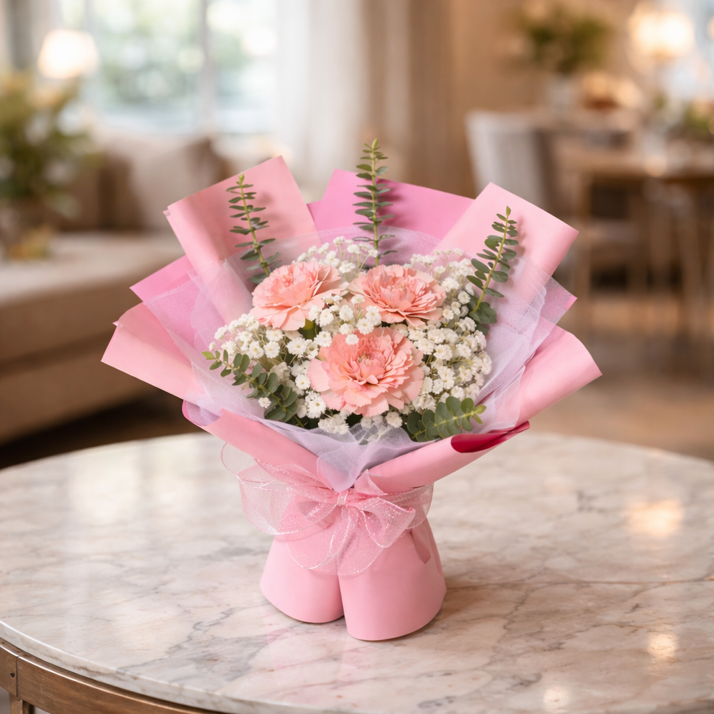Violet Whisper (Carnations) | Fresh Bouquet