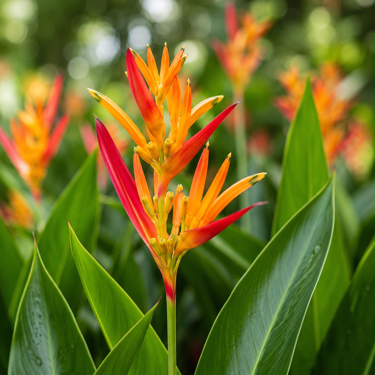 Heliconia Psittacorum (Parrot’s Beak Heliconia) | Tropical Flowering Plant