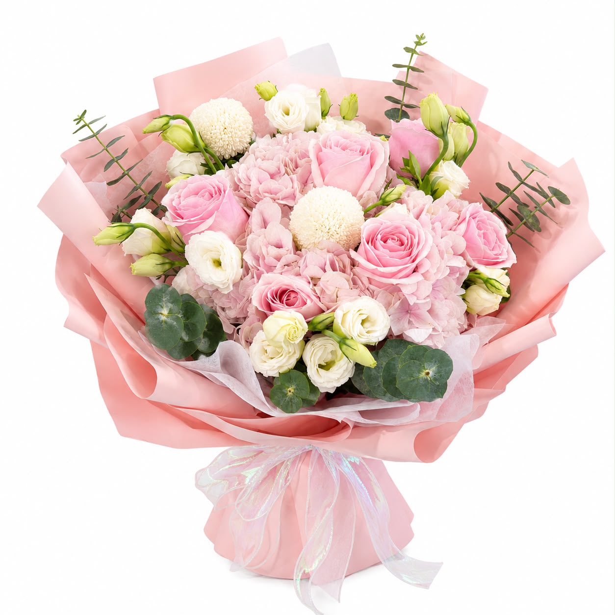 Pink Ever After (Roses, Hydrangea) | Fresh Flower Bouquet