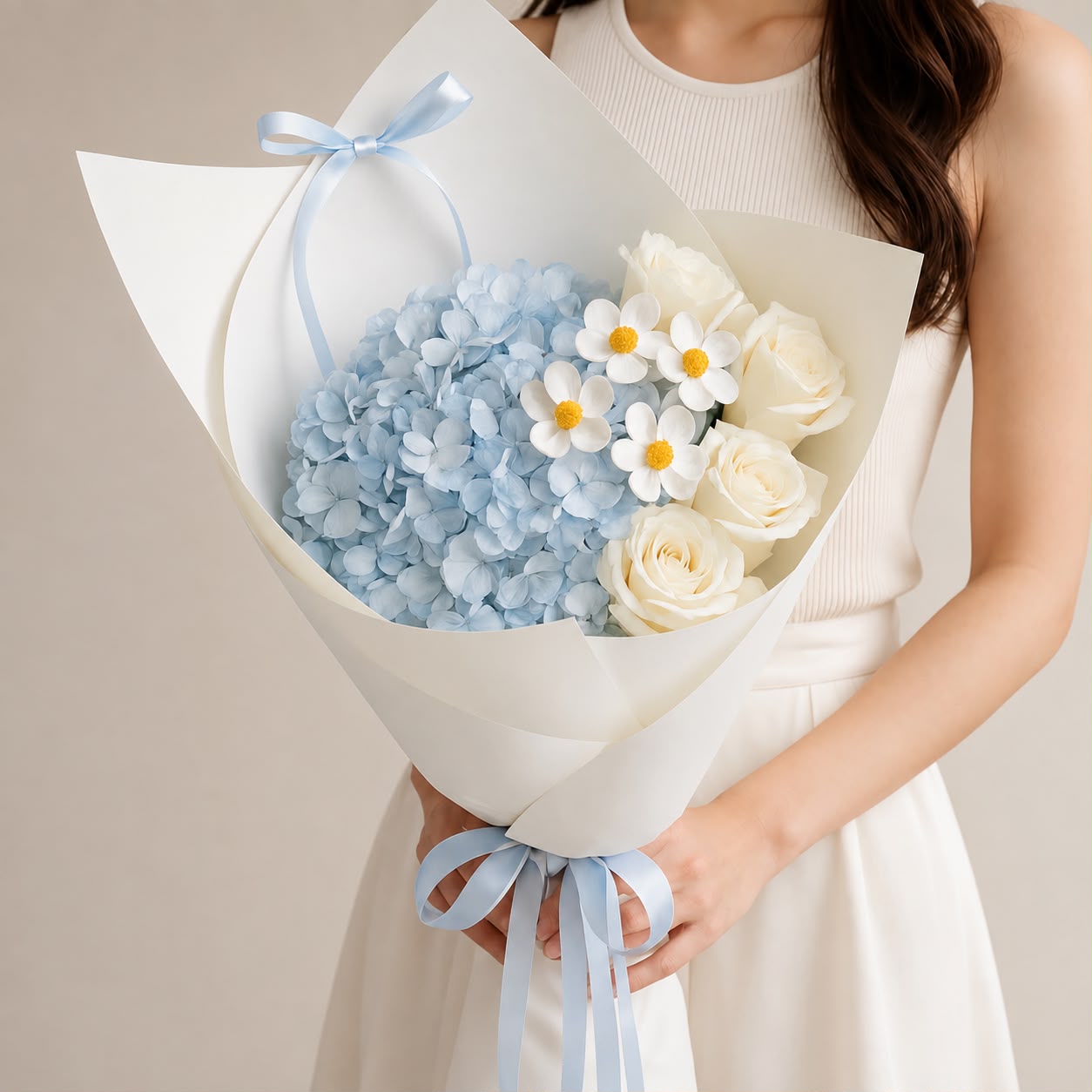 Blue Serenity | Fresh Hydrangea Bouquet