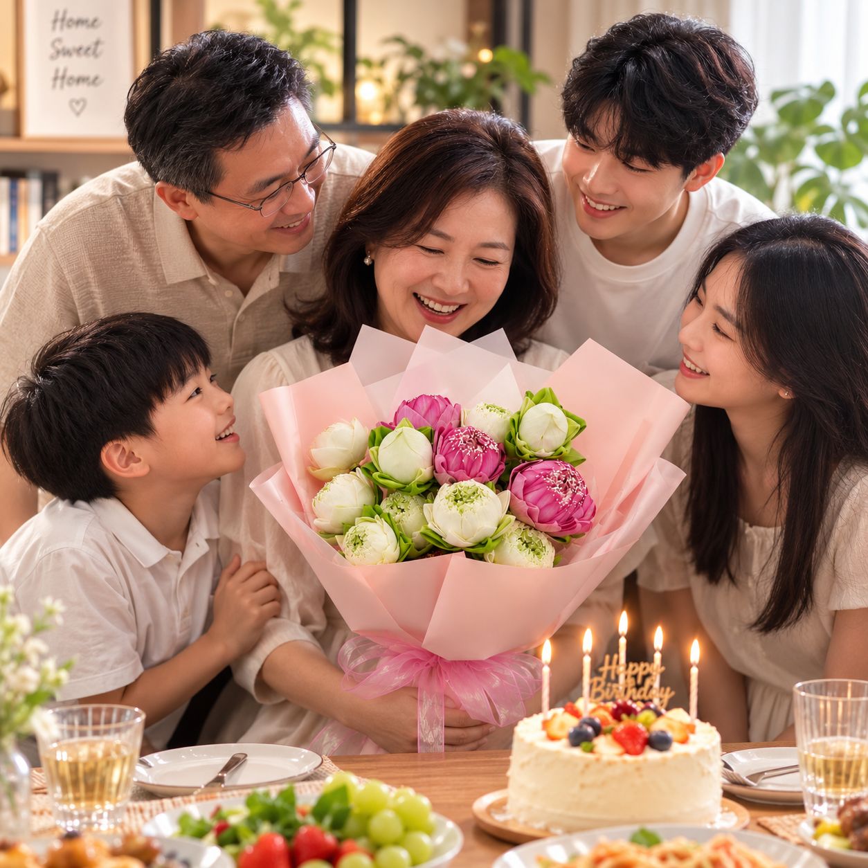 Softly in Bloom (Lotus Flower) | Fresh Lotus Bouquet
