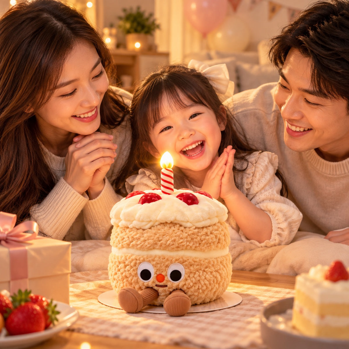 Birthday Cake Plush Lamp β Singing Happy Birthday Cake Soft Toy | Cute Birthday Gift
